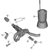 Shimano BL-MT501 brake cap replacement part for Shimano MT501 series mountain bike brakes, shown in close-up view