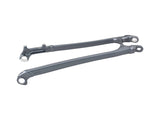 Trek 2022 Rail 29 aluminum seatstays mountain bike frame component with sleek silver finish and lightweight design.