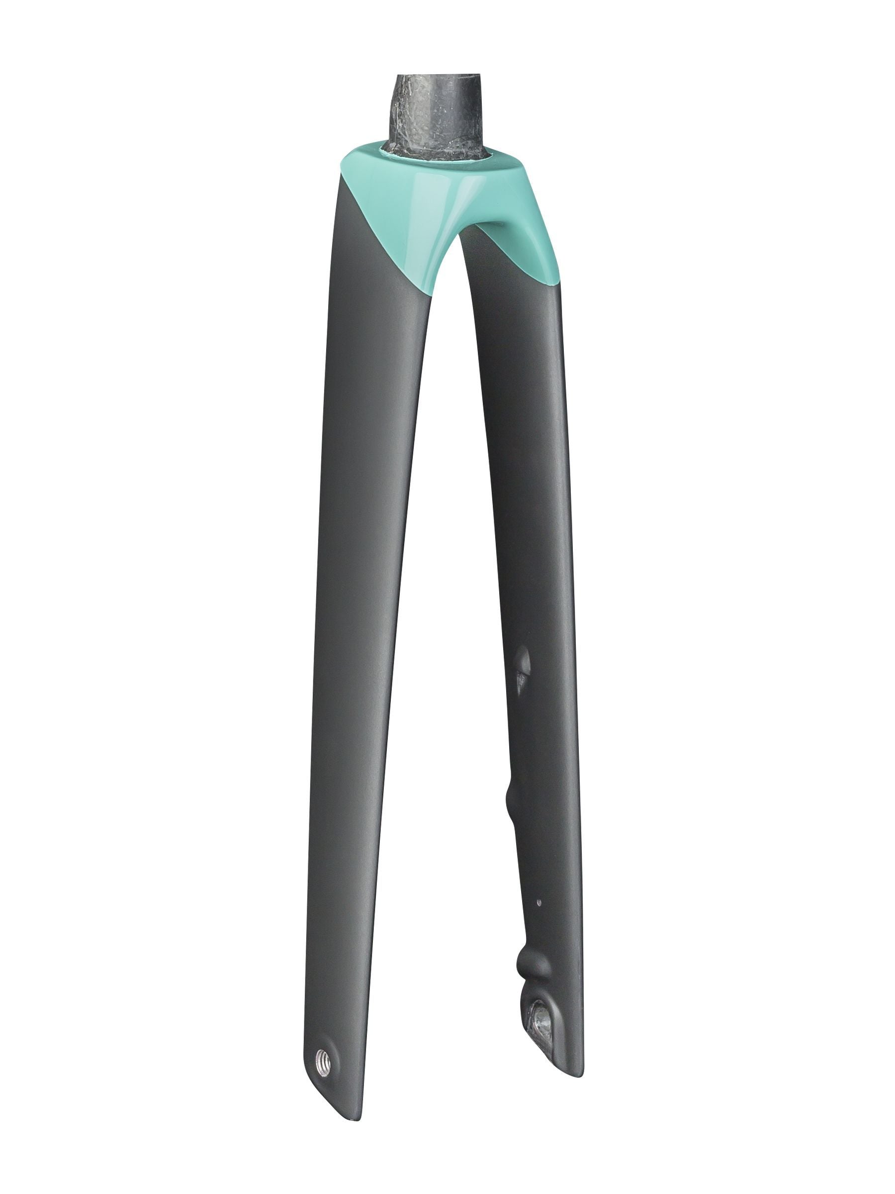 Trek Madone SLR women's 700C road bike disc brake fork with sleek design and precision steering components.
