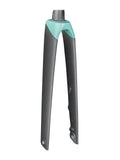 Trek Madone SLR women's 700C road bike disc brake fork with sleek design and precision steering components.