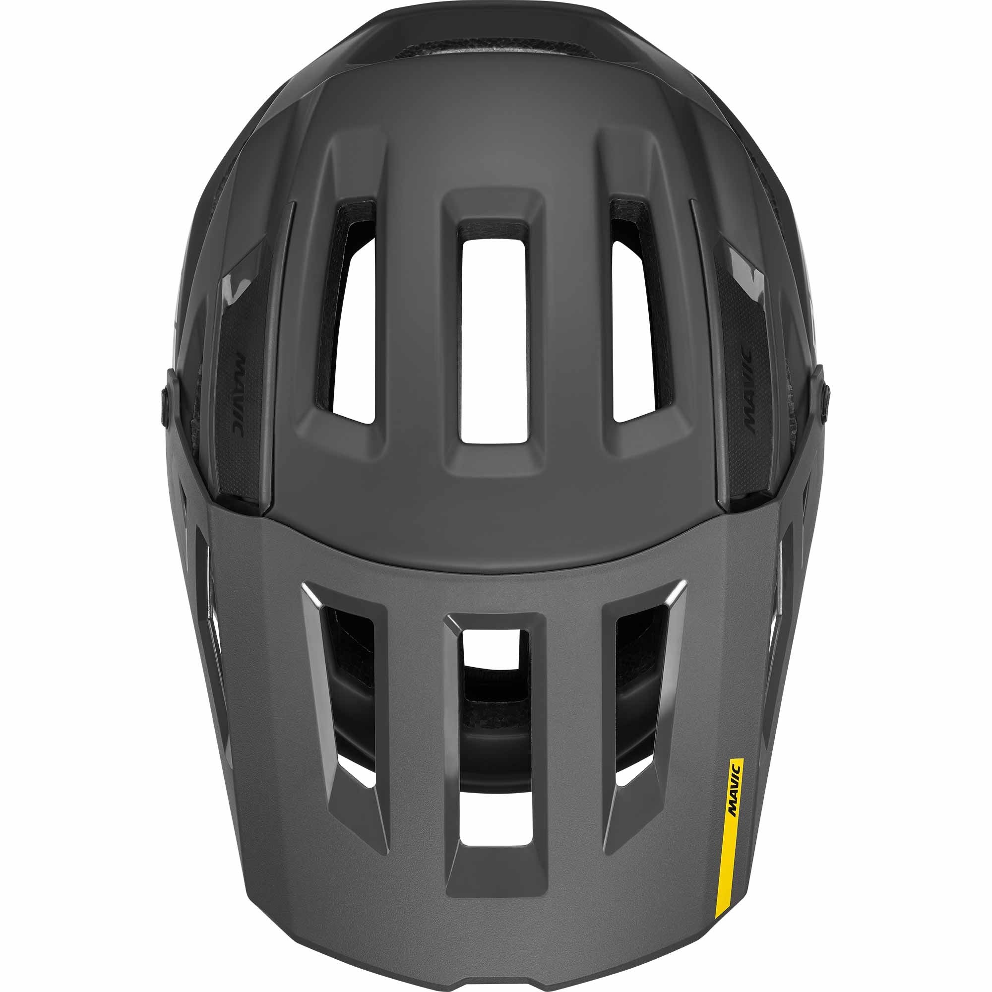 Mavic Deemax MIPS mountain bike helmet with enhanced protection and ventilation, shown from side view with adjustable straps.