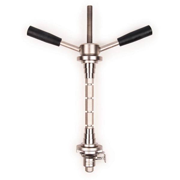 Park Tool HHP-2 Head and Hanger Cup Press for 1" to 1.5" headset bearings, used in bicycle workshop maintenance.