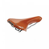 Brooks B15 Swallow chrome saddle with durable chromed steel rails, designed for comfort and classic bike component style.