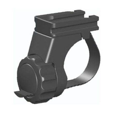 CatEye H-34 FlexTight front light bracket mounted on a bike handlebar, suitable for 22-32mm handlebars, bike accessories.
