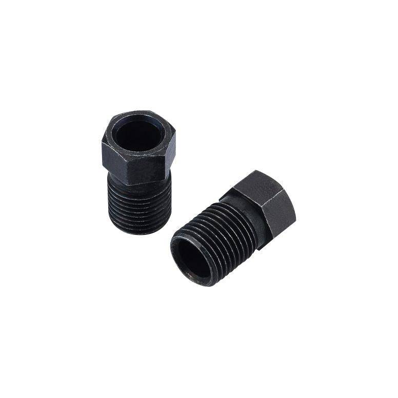Jagwire Brass Compression Nut 10-pack for Shimano and Magura brake cables, shown in a close-up image of the component.