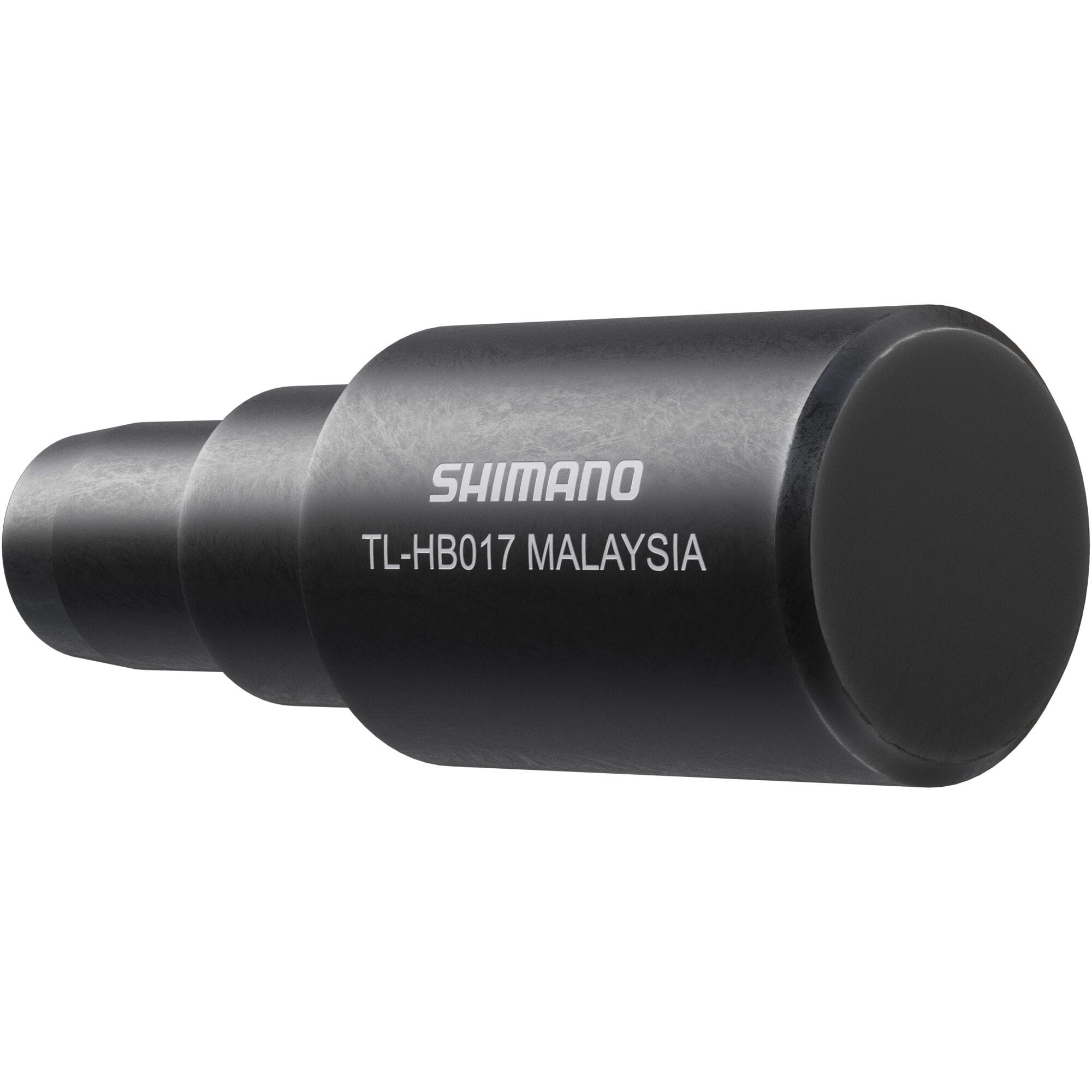 Shimano Spares TL-HB017 bike hub bearing remover tool for bike maintenance, shown in a workshop setting.