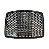 Hamax white front reflector set for child seats, enhancing safety and visibility as a vehicle accessory.
