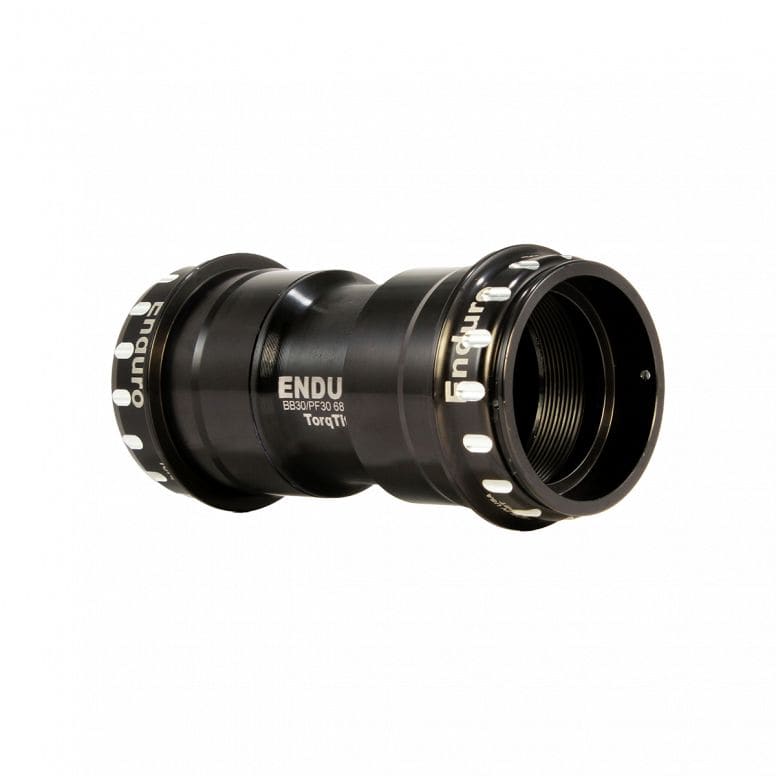 Enduro Bearings TorqTite Campagnolo Ultra Torque bottom bracket adaptor cup set for bicycle components, black metal tools.
