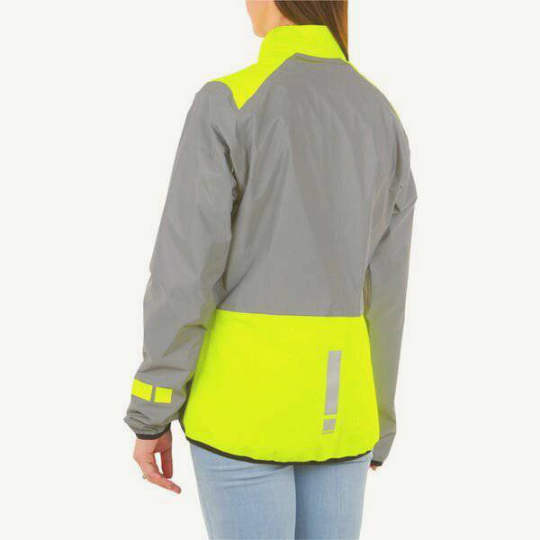 HUMP Women's Ultra Reflect Waterproof Cycling Jacket, lightweight and breathable, shown in a packable, weather-resistant design.