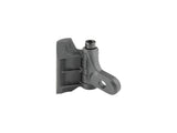 Trek road bike adjustable chainkeeper in black, designed to prevent chain drops and easy to install on bicycle components.