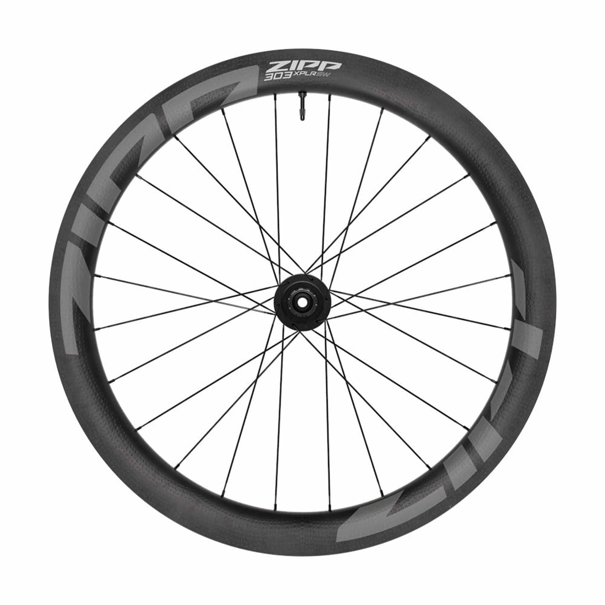 Zipp Gravel Wheel - 303 Xplr Sw Carbon Tubeless Disc Brake Center Locking 700C Rear 24Spokes 12X142mm Standard Graphic A1 | Swinnerton Cycles