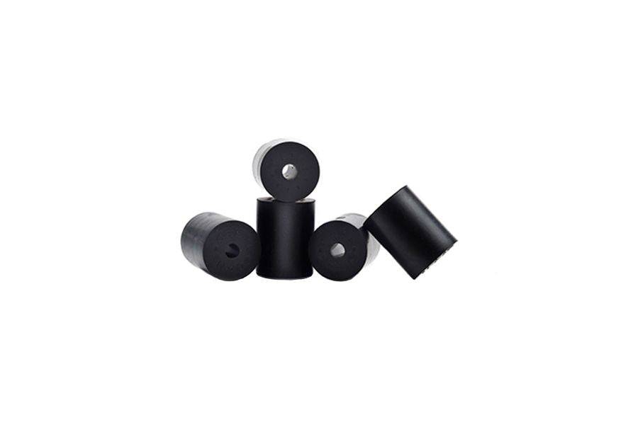 Cane Creek Thudbuster LT elastomers replacement for suspension seatpost, showing close-up of elastomer components.