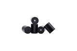 Cane Creek Thudbuster ST elastomers replacement parts for suspension tuning, showing various elastomer components on a white background.