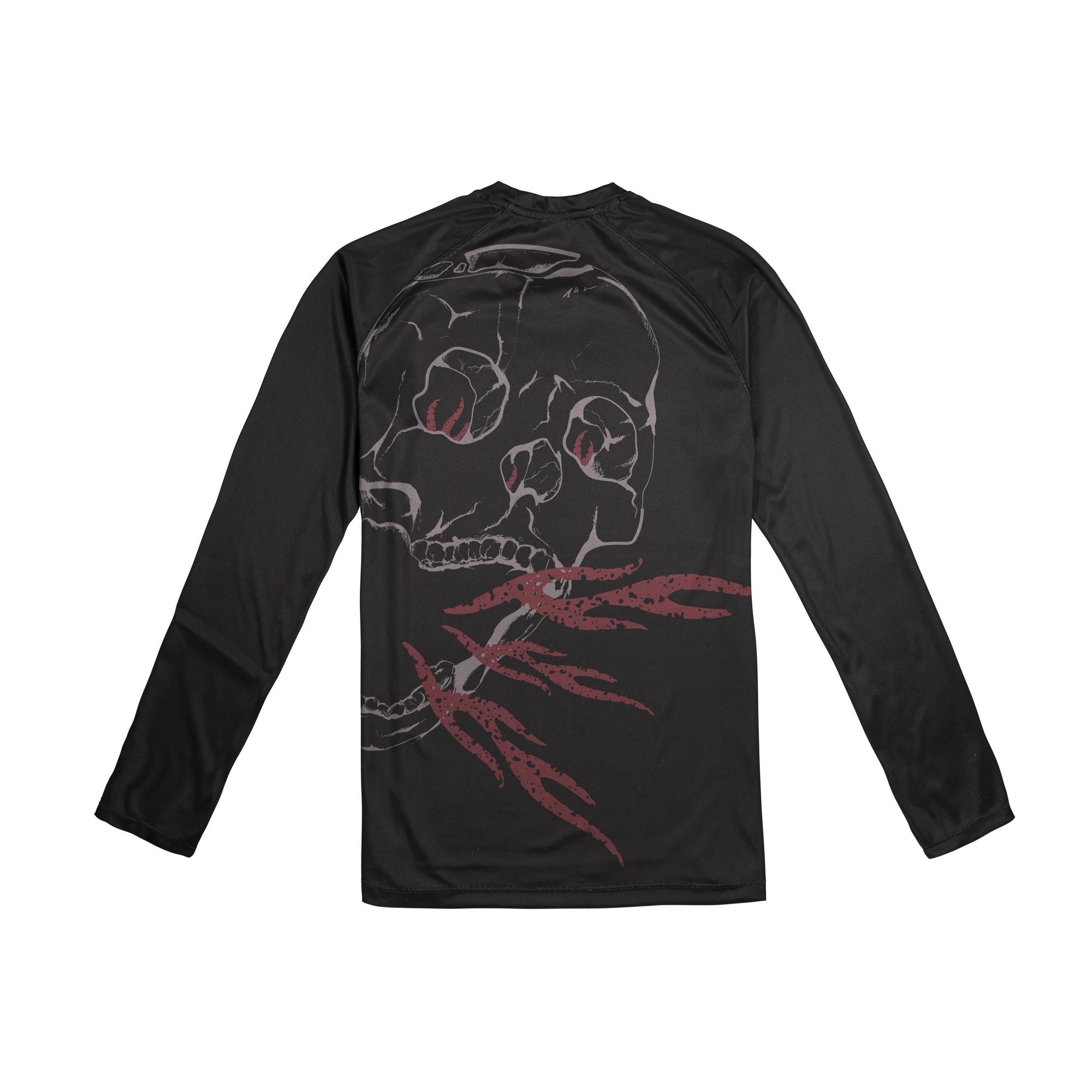 Race Face Sendy Youth long sleeve MTB jersey, breathable kids' mountain biking shirt with moisture-wicking fabric.