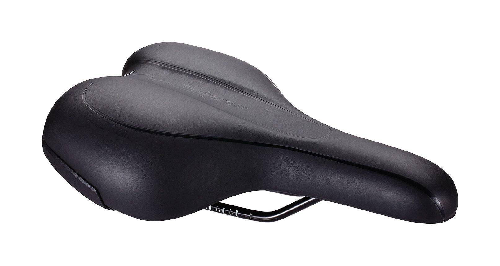 BBB BSD-91 Meander Active bike saddle in black with waterproof, durable design, 170mm width, and ergonomic comfort.