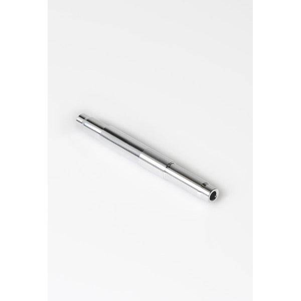 DT Swiss aluminum front axle, 100mm length, 10/55.1mm radial design, compatible with 350 hubs, replacement component.