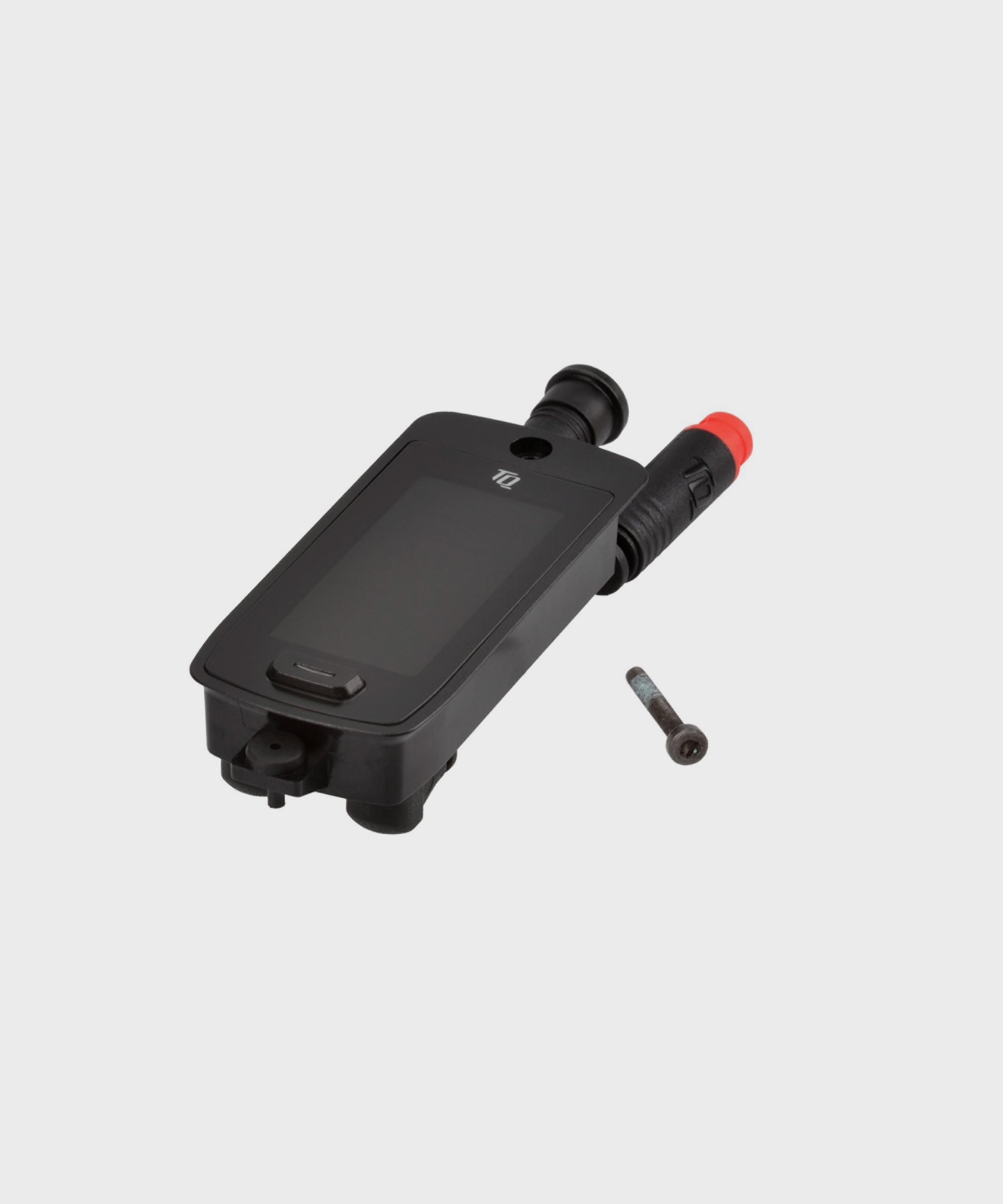 TQ HPR display set for e-bikes with HPR50 drive system, showing V01 and V02 models, mounted on a bike handlebar.