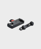 TQ Range Extender Fidlock holder for secure e-bike battery mounting, showing the compact, black component with Fidlock attachment system.