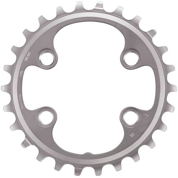 Shimano Deore XT FC-M8000 26T inner chainring for 36-26T crankset, bike component for 11-speed mountain bikes.