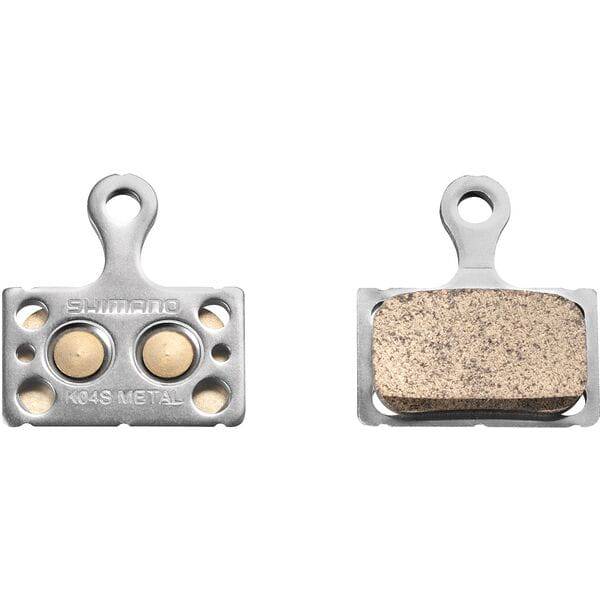 Shimano K04S-MX disc pads and spring, metal sintered pad, steel back | Swinnerton Cycles