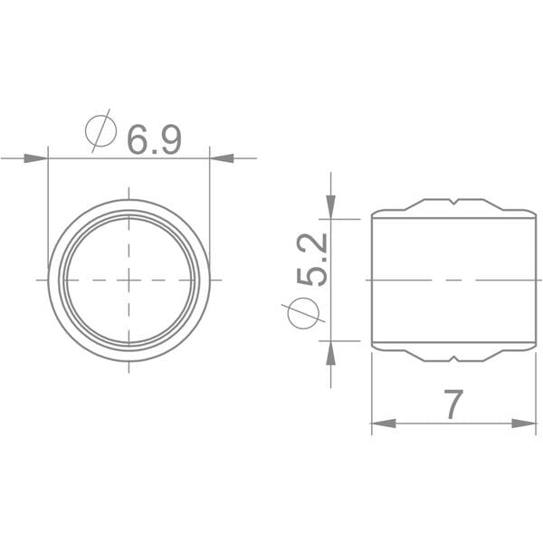 Aztec Olive 5mm brake spare components for Magura systems, shown in a pack of 8, used for bike brake maintenance.