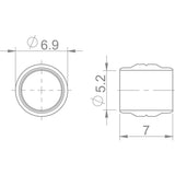 Aztec Olive 5mm brake spare components for Magura systems, shown in a pack of 8, used for bike brake maintenance.