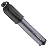 Lezyne Sport Drive HV-S grey high volume bike pump with flex hose and frame mount for easy inflation.