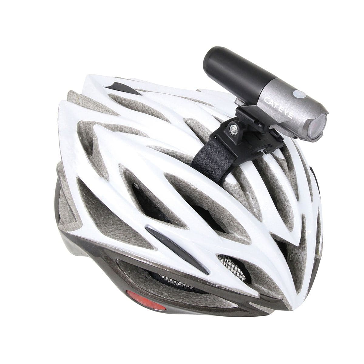 CatEye FlexTight helmet mount bracket for Volt series bike lights, secure and adjustable accessories for cycling safety.