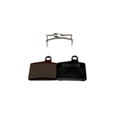 Hayes Radar Dyno Ryde brake pads for bicycle components, showing the black brake pad with metal backing and branding details