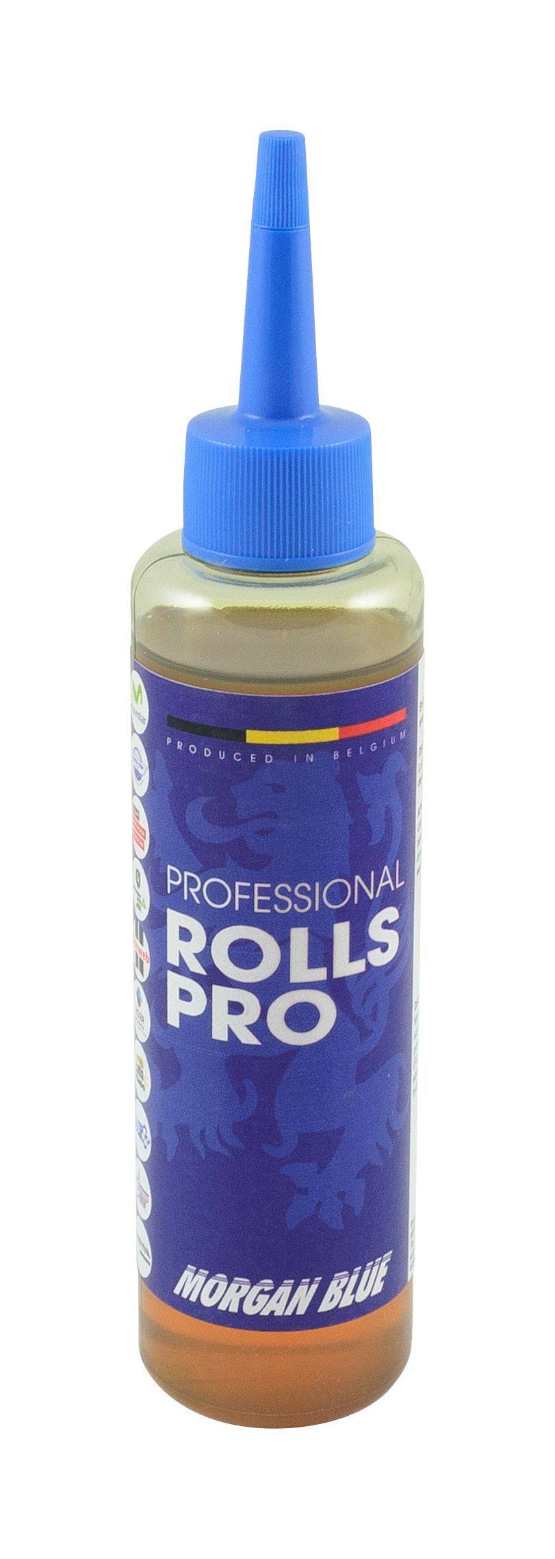 Morgan Blue Rolls Pro workshop lubricant and grease in a 125cc bottle, suitable for bike maintenance and repairs.
