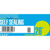 Nutrak bike inner tube with Schrader valve, 26 x 1.5-2.0 inch self-sealing inner tube for bicycle tires, component part.