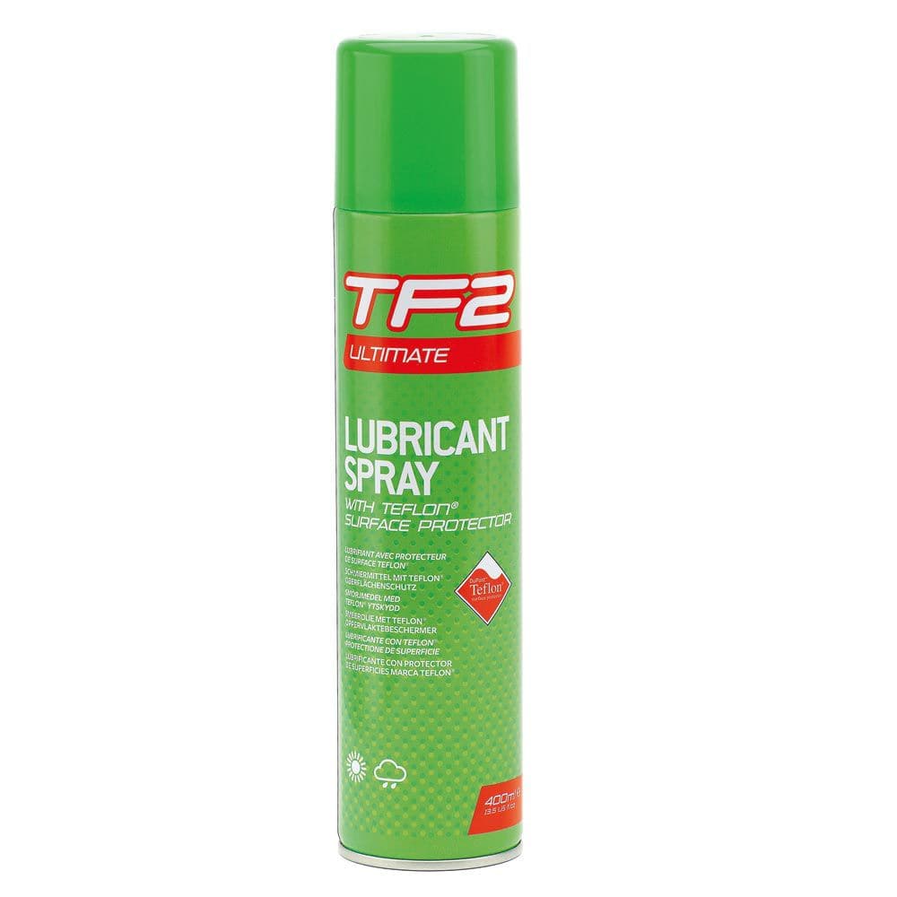 Weldtite Lubricant Spray with Teflon, a multi-use workshop anti-rust and friction reducer spray showing the product bottle and spray nozzle.