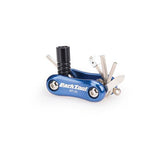 Park Tool MT-20 mini fold-up multi-tool with hex wrenches, screwdriver, and CO2 adapter, designed for bike repairs and maintenance.