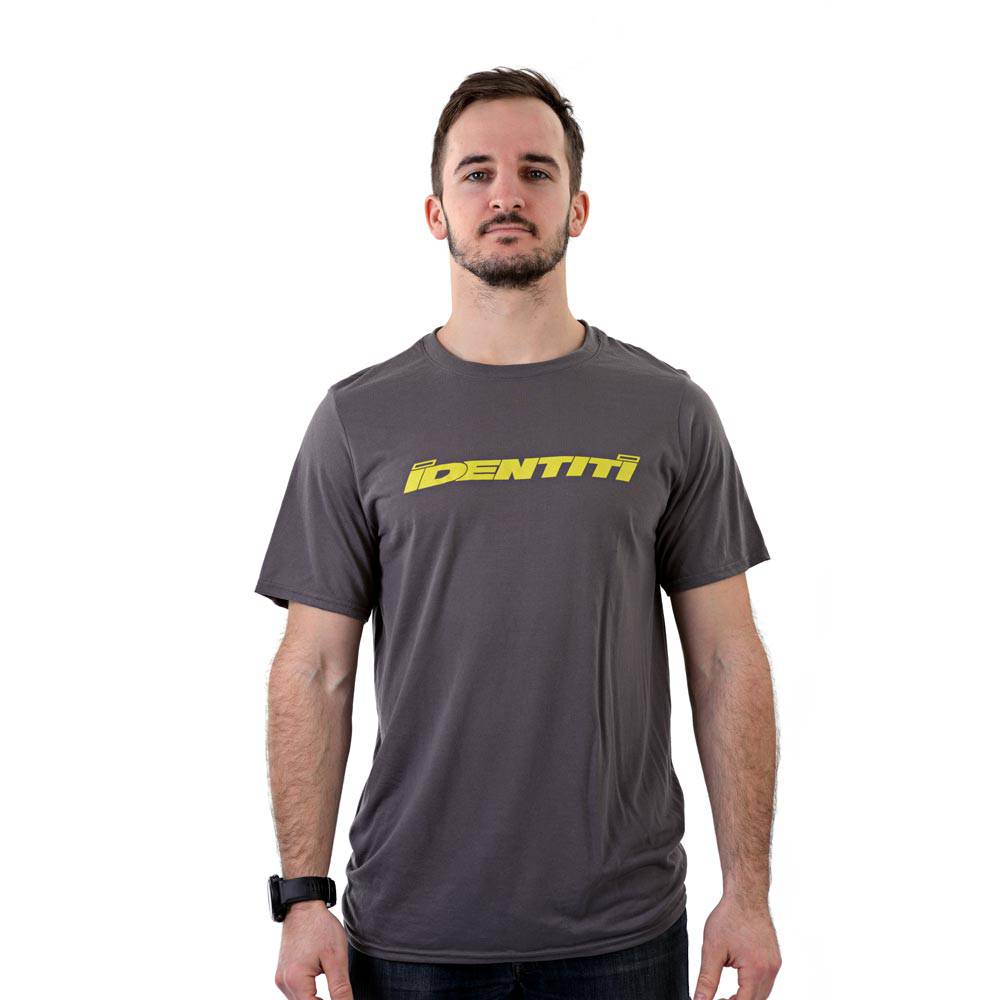 Identiti Riding Tee Logo Jersey, breathable moisture-wicking athletic fit cycling jersey with front logo design.
