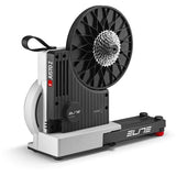 Elite Justo 2 direct drive FE-C magnetic trainer with OTS power and Wi-Fi connectivity, designed for indoor cycling training.