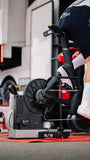 Elite Justo 2 Direct Drive FE-C magnetic trainer with Wi-Fi connectivity and OTS power measurement, designed for indoor cycling training.