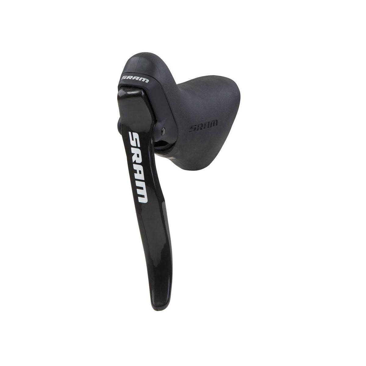 Black SRAM S500 aluminum brake lever set for drop bars, providing reliable control and smooth braking performance.
