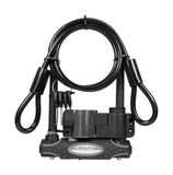Master Lock U-lock with end loop cable, heavy-duty security lock in 11x21x120cm size, durable bike and equipment accessory