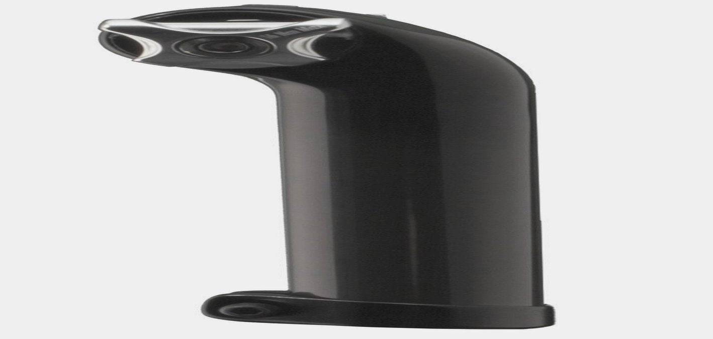 Trek seatpost with matching carbon seatmast cap and 7mm round saddle clamp ears, shown on a bicycle component.