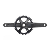 MicroSHIFT Sword 1x crankset with 24mm spindle for Shimano bottom brackets, cycling component for mountain or road bikes