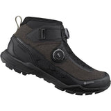 Shimano EX9 MTB shoes with BOA Fit System and waterproof Gore-Tex for mountain biking, shown in a side view.