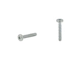 Trek black zinc-plated self-tapping screw, 3.5mm x 19mm, for bike frame assembly, shown with threading and head details.