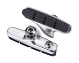BBB Roadstop Shimano Cartridge Brake Pads for Shimano & SRAM systems, showing the black brake pad components with branding details.
