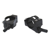 Identiti Rebate Brake Adaptor CNC alloy 4-bolt clamp-on for cantilever and V-brake mounts, showing the black alloy component with bolts.