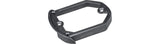 Trek-Diamant Powertube battery lower bracket for e-bike frame support, metal component with mounting points.