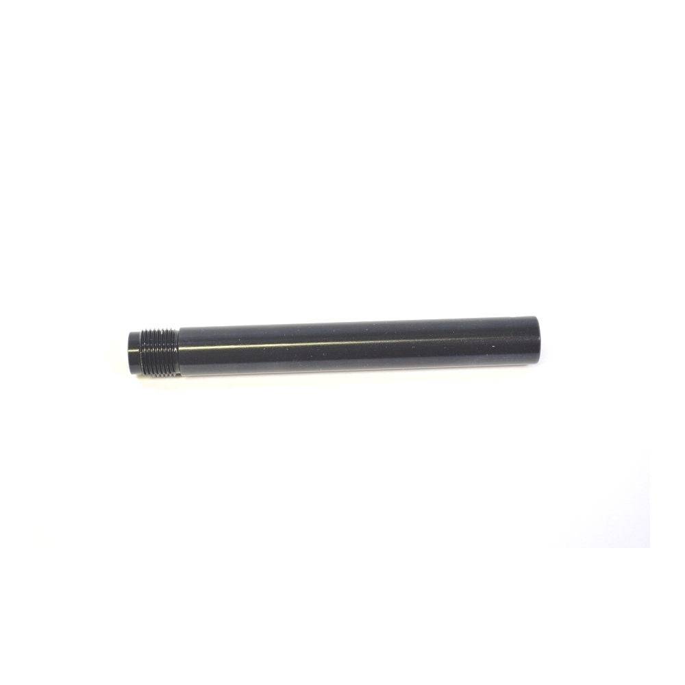 Black anodized Fox shock shaft for rear suspension, 0.175 inch inner diameter and 0.354 inch outer diameter, spare component.