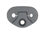 Trek Top Fuel 29 2022 black bottom bracket cable guide for bike cable management, mounted on bike frame.