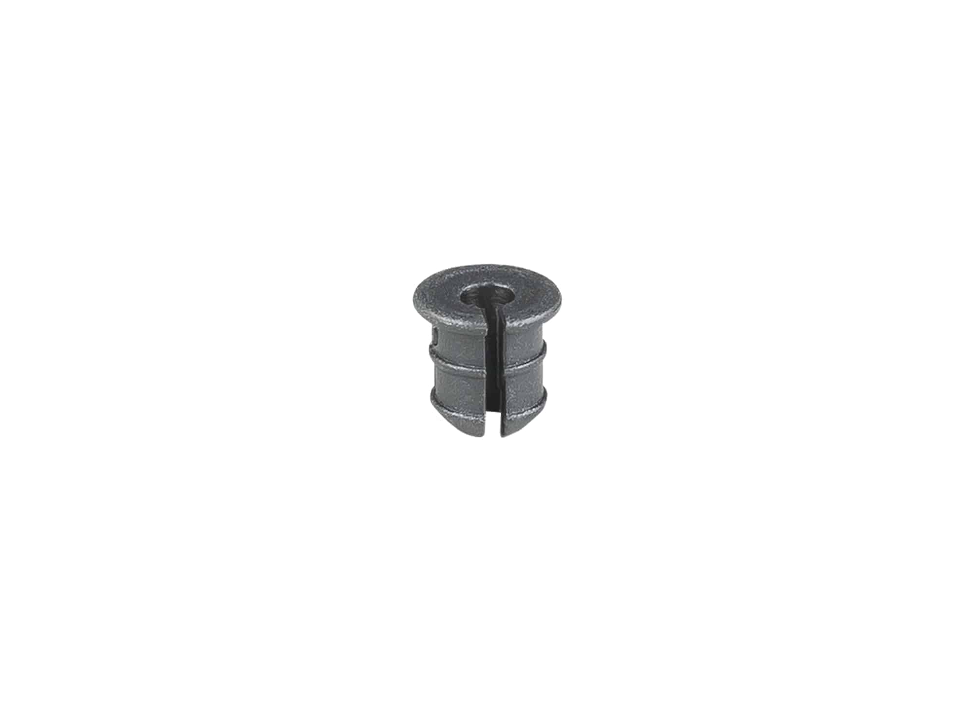Trek Emonda SL chainstay exit grommets for cable and brake protection, bicycle component accessories on a bike frame.