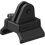 Knog Blinder Pro bike and helmet light with GoPro locking mount accessory for secure attachment and visibility during rides.