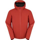 Madison Roam men's waterproof cycling jacket with breathable fabric, two-layer design, shown in dark color with zip closure and reflective details.